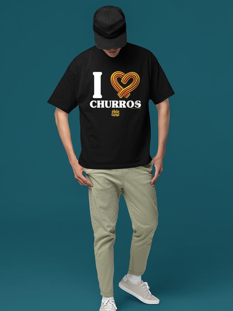 Officially Licensed Hola Churro I Love Churros Men's T-shirt