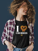 Officially Licensed Hola Churro I Love Churros Women's T-shirt