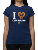 Officially Licensed Hola Churro I Love Churros Women's T-shirt