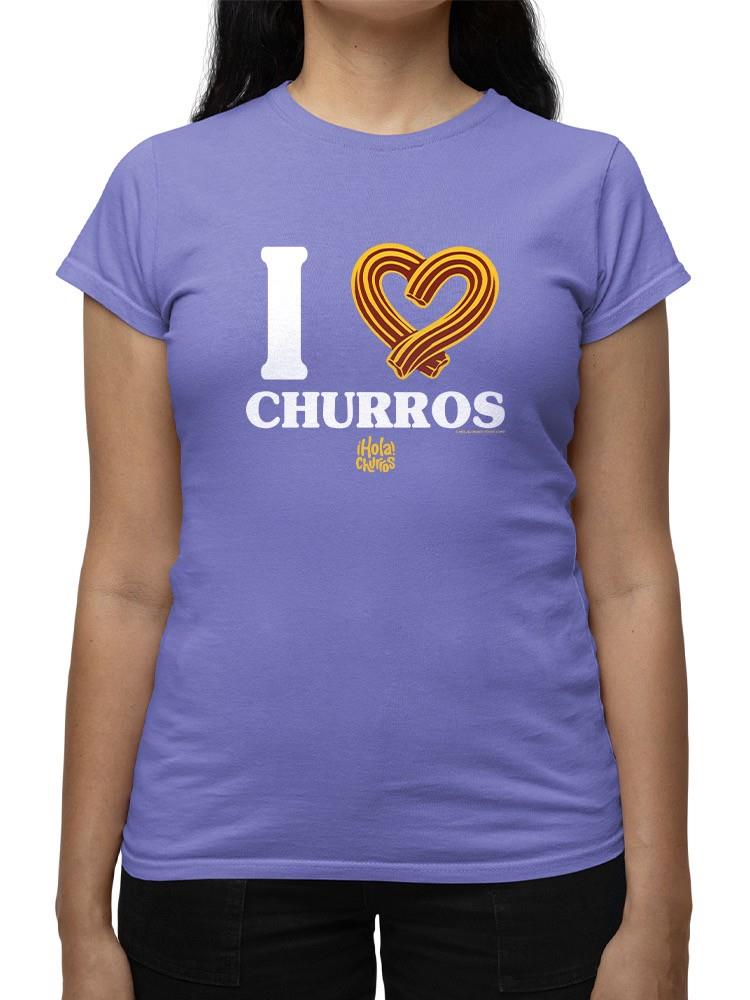 Officially Licensed Hola Churro I Love Churros Women's T-shirt