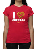 Officially Licensed Hola Churro I Love Churros Women's T-shirt
