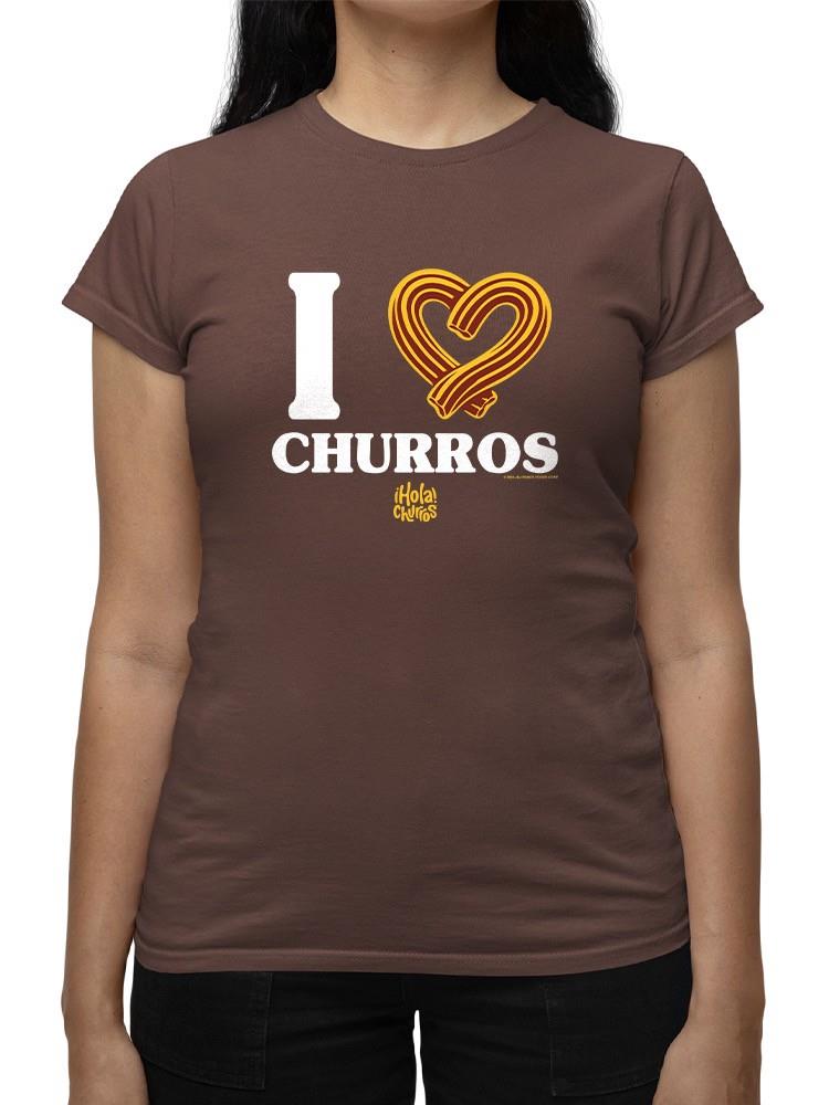 Officially Licensed Hola Churro I Love Churros Women's T-shirt