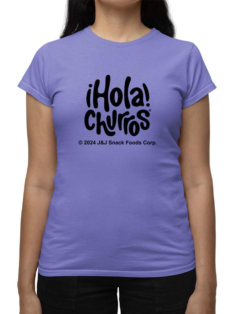Officially Licensed Hola Churro Whimsical Churro Lover Women's T-shirt