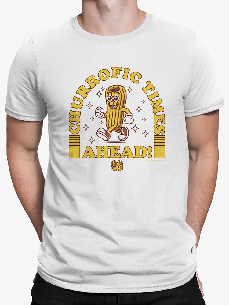 Officially Licensed Hola Churro Churrofic Times Ahead Cartoon Snack Men's T-shirt