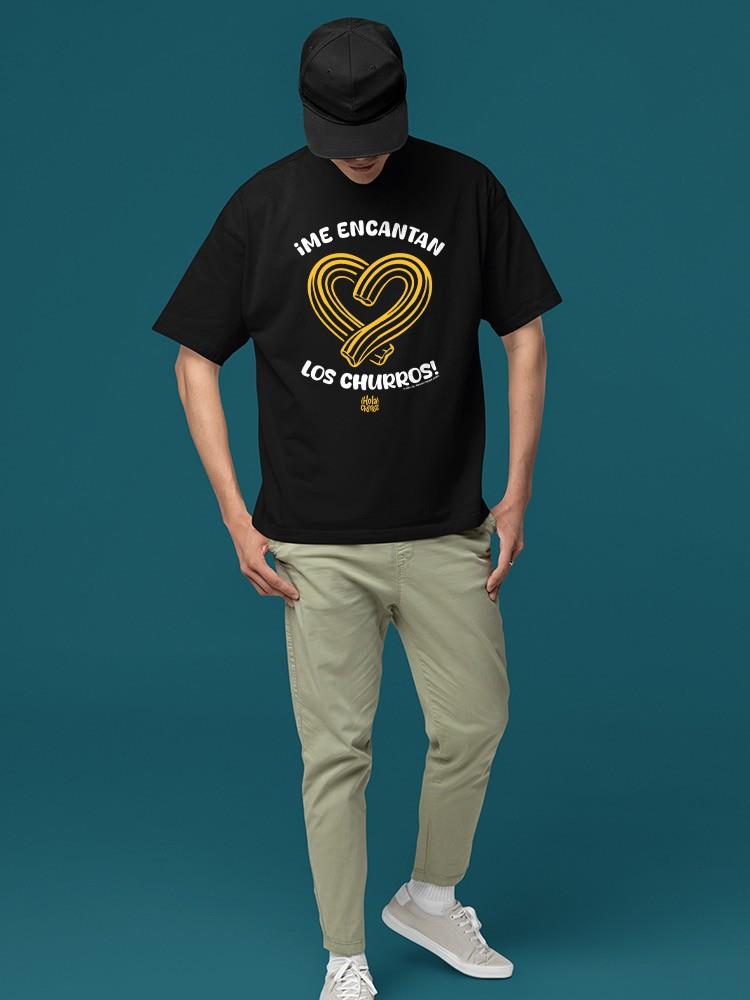 Officially Licensed Hola Churro Heart-Shaped Churros Men's T-shirt