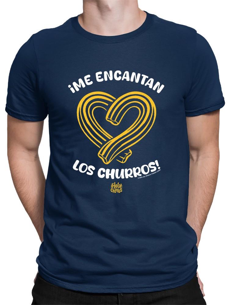 Officially Licensed Hola Churro Heart-Shaped Churros Men's T-shirt