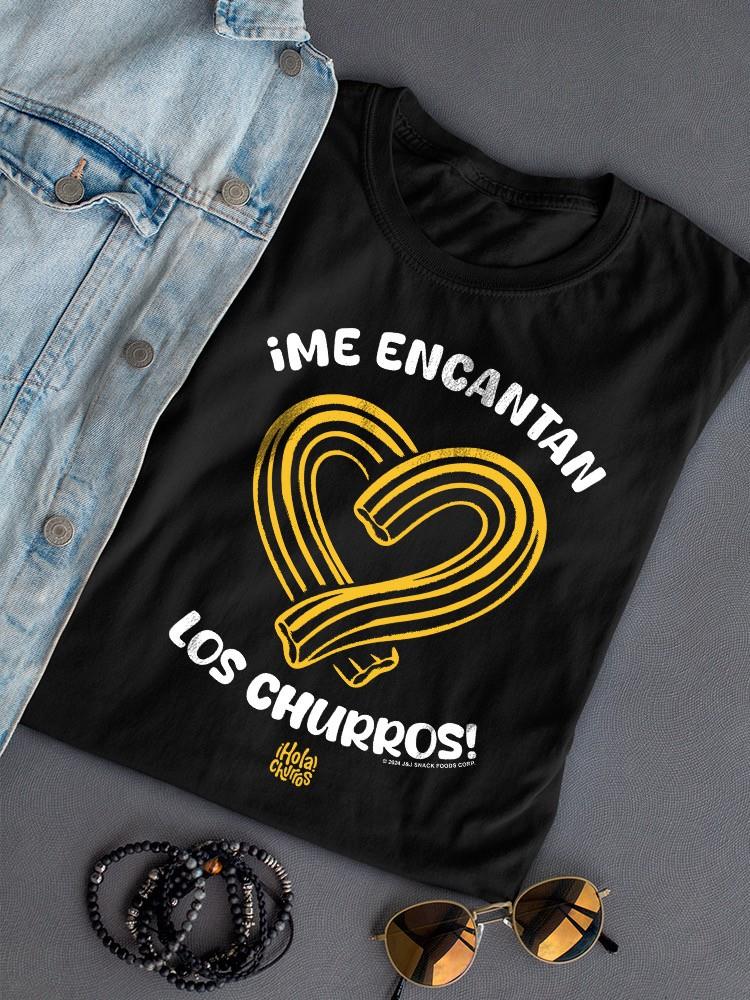 Officially Licensed Hola Churro Heart-Shaped Churros Women's T-shirt