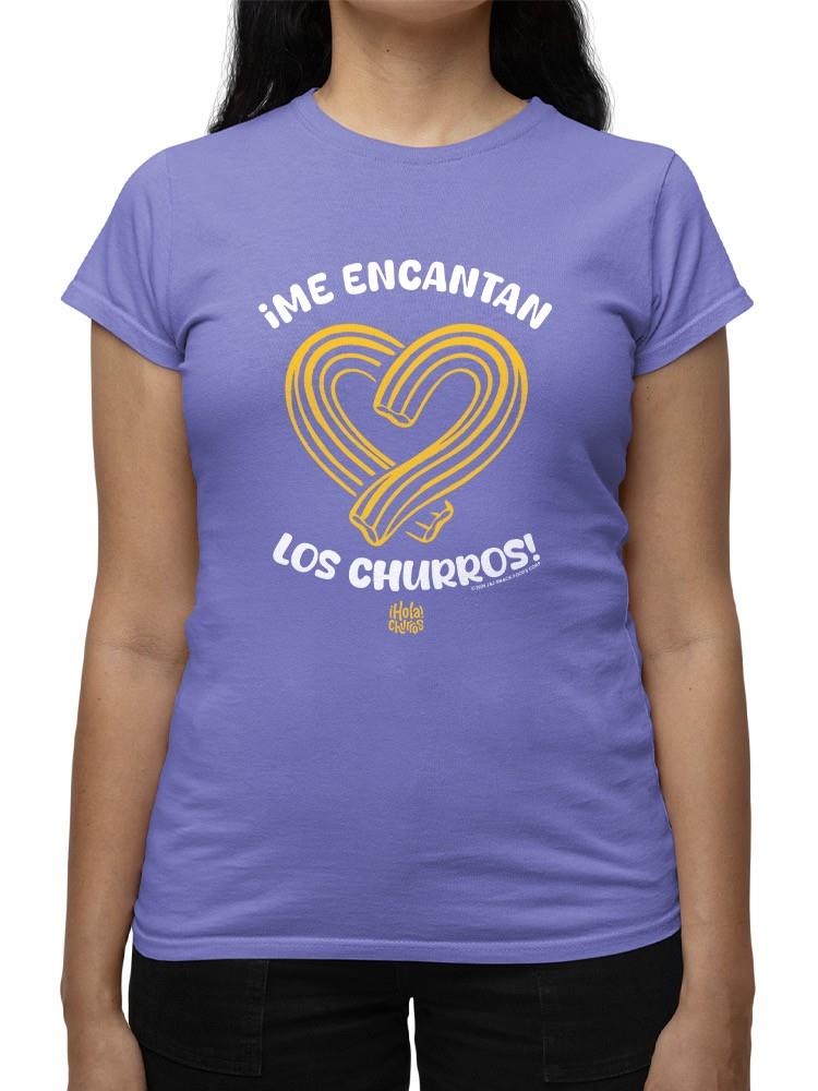 Officially Licensed Hola Churro Heart-Shaped Churros Women's T-shirt