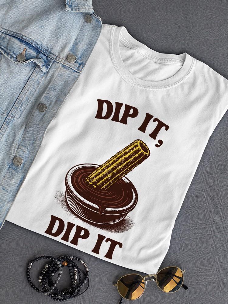 Officially Licensed Hola Churro Churro Dipping Chocolate Dessert Women's T-shirt