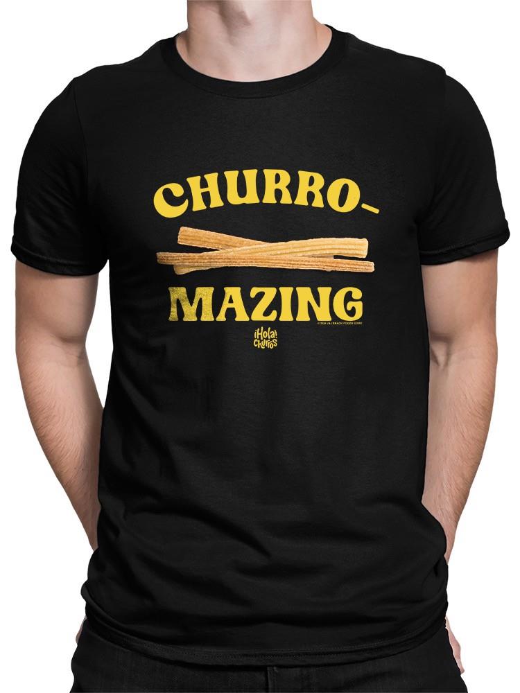 Officially Licensed Hola Churro Churro-Mazing Fun Retro Foodie Men's T-shirt