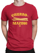 Officially Licensed Hola Churro Churro-Mazing Fun Retro Foodie Men's T-shirt