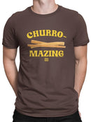 Officially Licensed Hola Churro Churro-Mazing Fun Retro Foodie Men's T-shirt