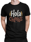 Officially Licensed Hola Churro Bold And Playful Dessert Art Men's T-shirt