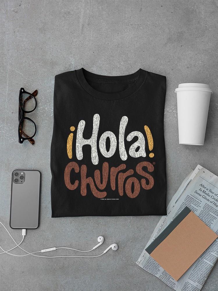 Officially Licensed Hola Churro Bold And Playful Dessert Art Men's T-shirt