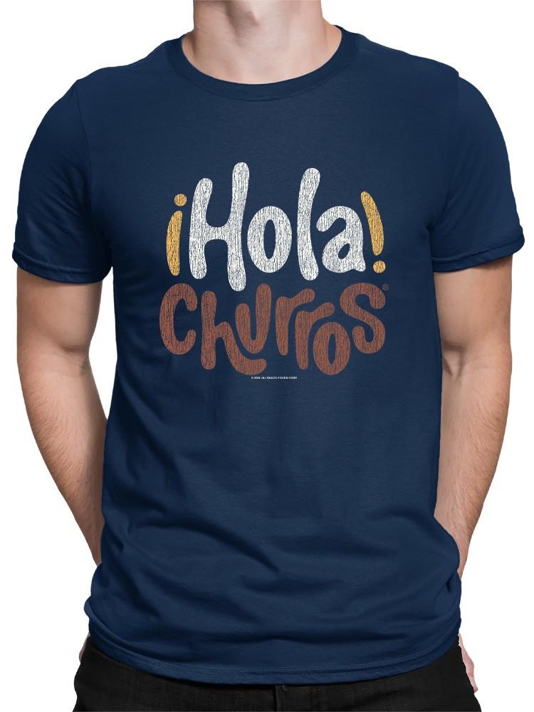 Officially Licensed Hola Churro Bold And Playful Dessert Art Men's T-shirt