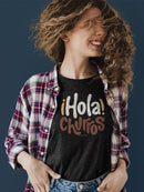 Officially Licensed Hola Churro Bold And Playful Dessert Art Women's T-shirt