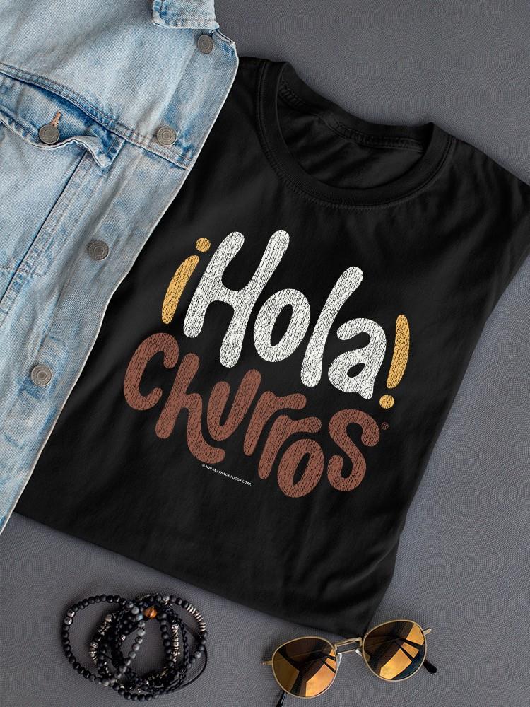 Officially Licensed Hola Churro Bold And Playful Dessert Art Women's T-shirt