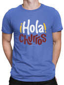 Officially Licensed Hola Churro Bold And Playful Dessert Art Men's T-shirt