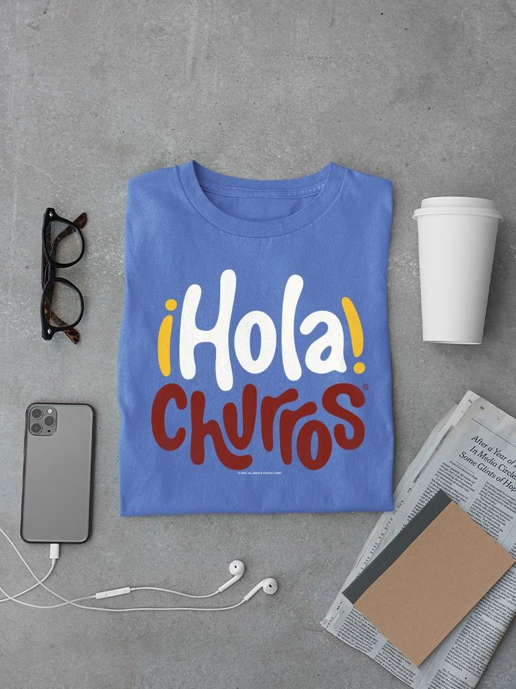 Officially Licensed Hola Churro Bold And Playful Dessert Art Men's T-shirt