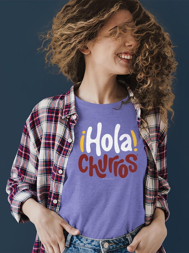 Officially Licensed Hola Churro Bold And Playful Dessert Art Women's T-shirt
