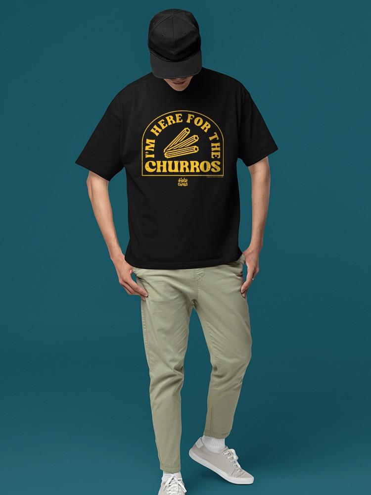 Officially Licensed Hola Churro Bold Retro Snack Lover Men's T-shirt