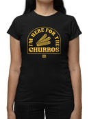Officially Licensed Hola Churro Here For The Churros Snack Lover Women's T-shirt