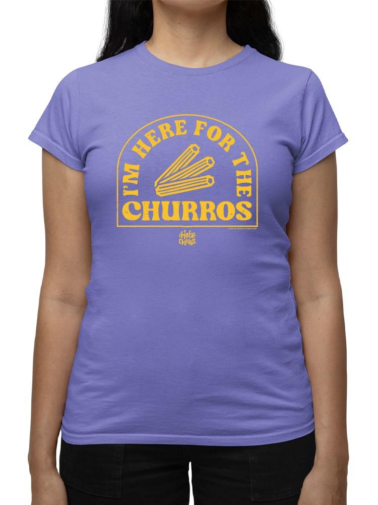 Officially Licensed Hola Churro Here For The Churros Snack Lover Women's T-shirt