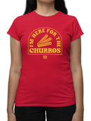 Officially Licensed Hola Churro Here For The Churros Snack Lover Women's T-shirt