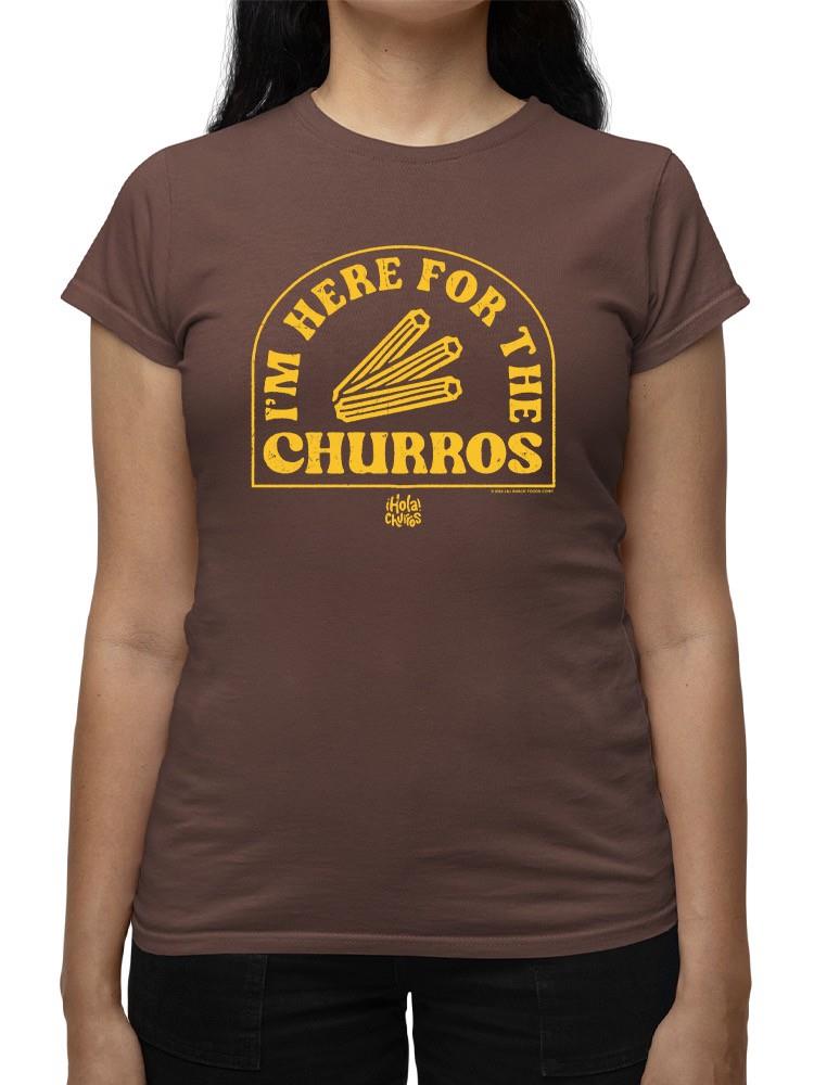 Officially Licensed Hola Churro Here For The Churros Snack Lover Women's T-shirt