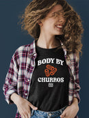 Officially Licensed Hola Churro Funny Body By Churros Retro-Inspired Women's T-shirt