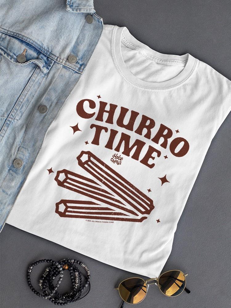 Officially Licensed Hola Churro Churro Time Retro Starry Snack Women's T-shirt