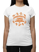 Officially Licensed Hola Churro Churroiffic Times Ahead Women's T-shirt