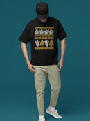 Officially Licensed Hola Churro Churro Pattern Fiesta Print Graphic Men's T-shirt