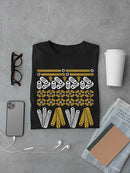 Officially Licensed Hola Churro Churro Pattern Fiesta Print Graphic Men's T-shirt