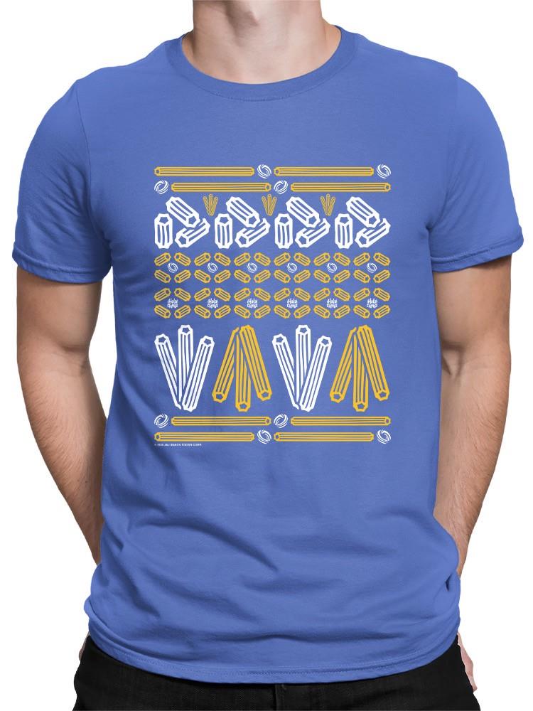 Officially Licensed Hola Churro Churro Pattern Fiesta Print Graphic Men's T-shirt