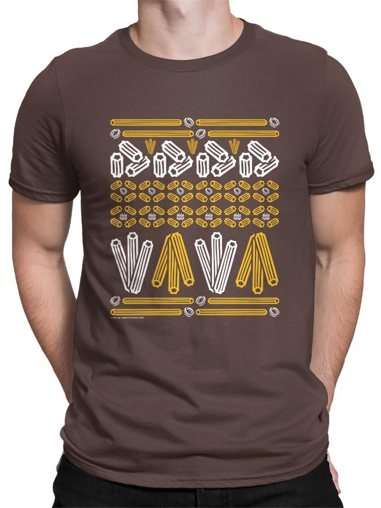 Officially Licensed Hola Churro Churro Pattern Fiesta Print Graphic Men's T-shirt