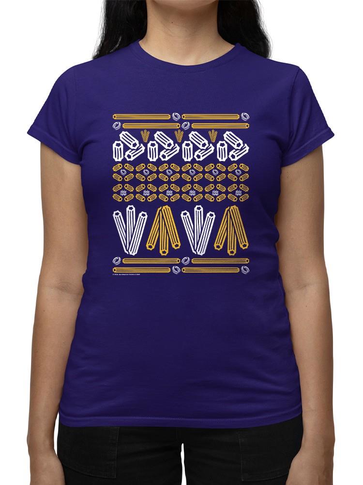 Officially Licensed Hola Churro Churro Pattern Fiesta Print Women's T-shirt