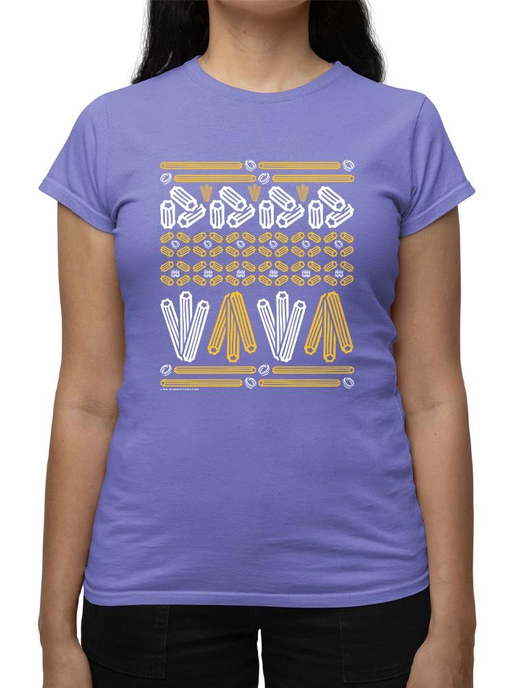 Officially Licensed Hola Churro Churro Pattern Fiesta Print Women's T-shirt