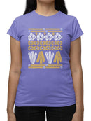 Officially Licensed Hola Churro Churro Pattern Fiesta Print Women's T-shirt