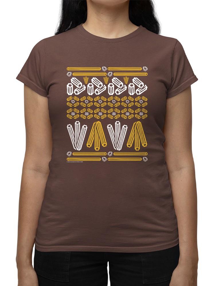 Officially Licensed Hola Churro Churro Pattern Fiesta Print Women's T-shirt