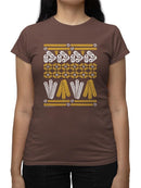 Officially Licensed Hola Churro Churro Pattern Fiesta Print Women's T-shirt