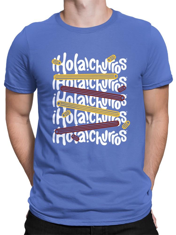 Officially Licensed Hola Churro Colorful Churro  Art - Fun Graphic Print Men's T-shirt