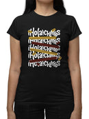 Officially Licensed Hola Churro Colorful Churro Art Fun Print  Women's T-shirt