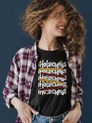 Officially Licensed Hola Churro Colorful Churro Art Fun Print  Women's T-shirt