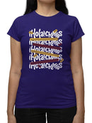 Officially Licensed Hola Churro Colorful Churro Art Fun Print  Women's T-shirt