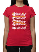 Officially Licensed Hola Churro Colorful Churro Art Fun Print  Women's T-shirt