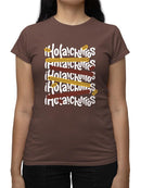 Officially Licensed Hola Churro Colorful Churro Art Fun Print  Women's T-shirt