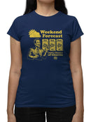 Officially Licensed Hola Churro Weekend Forecast Churro Fun Women's T-shirt