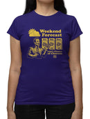 Officially Licensed Hola Churro Weekend Forecast Churro Fun Women's T-shirt