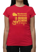 Officially Licensed Hola Churro Weekend Forecast Churro Fun Women's T-shirt